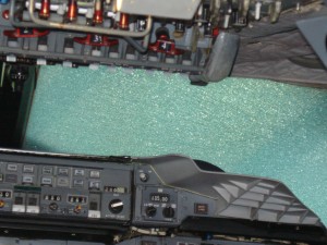The Shattered Windscreen on G-BOAC at Manchester Airport